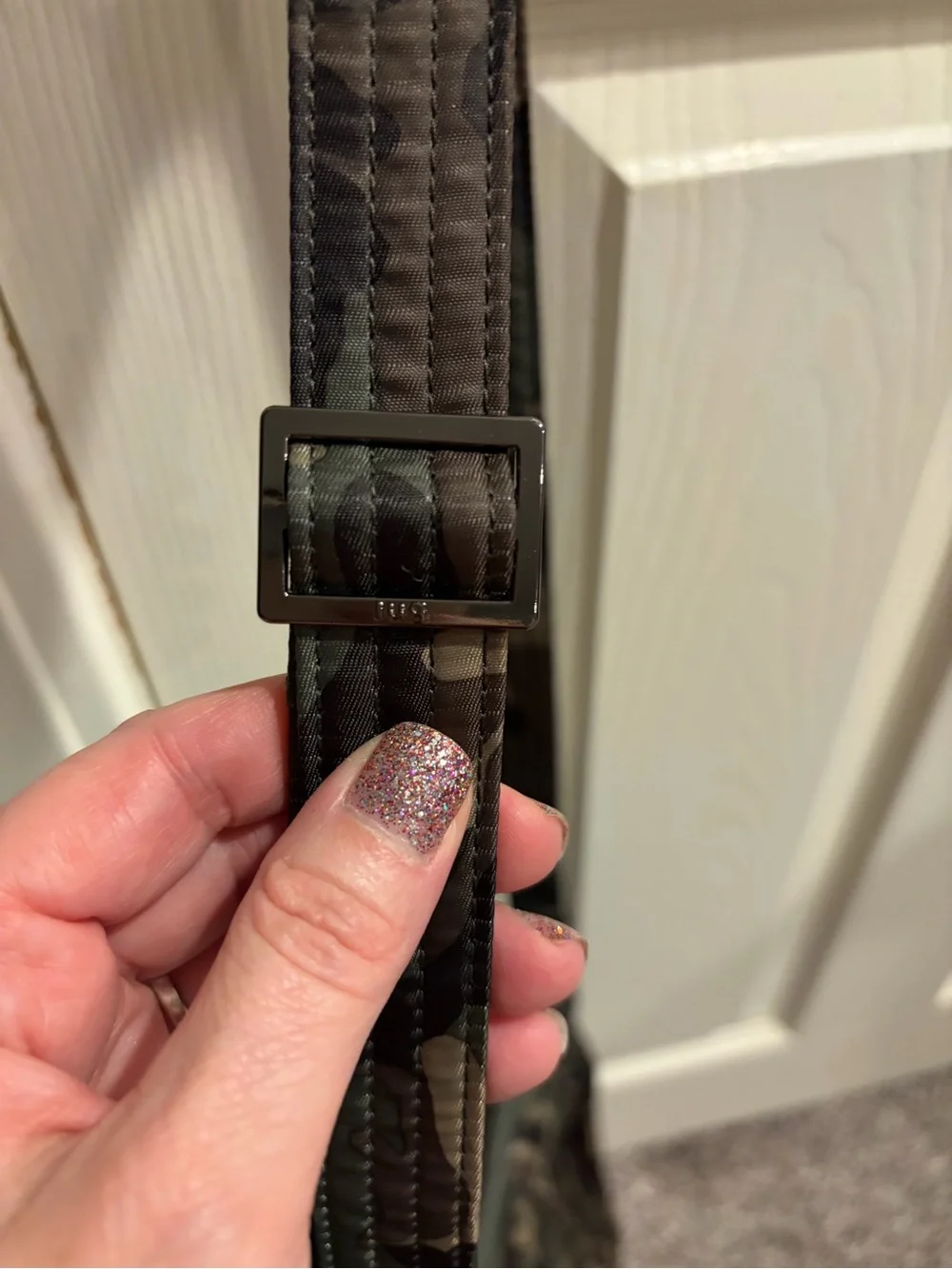 Lug Mini Shuffle- Green Camo Quilted Crossbody Bag - Lug